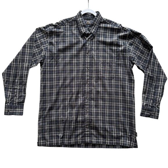 BD Baggies Blazer Oxford Button Down Shirt Mens Large Tall Plaid Made In India - Picture 1 of 8